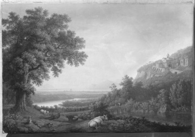 Italian river landscape