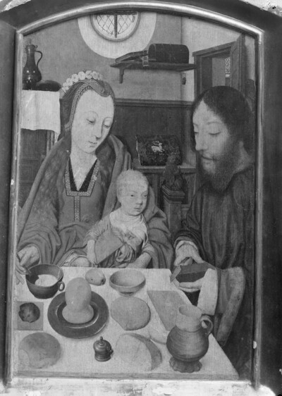 The Holy Family at the meal