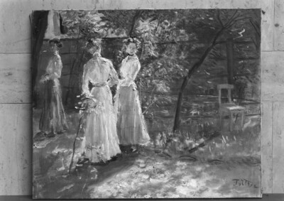 The Artist’s Three Daughters in the Garden