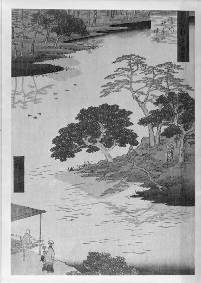 River landscape with autumn trees