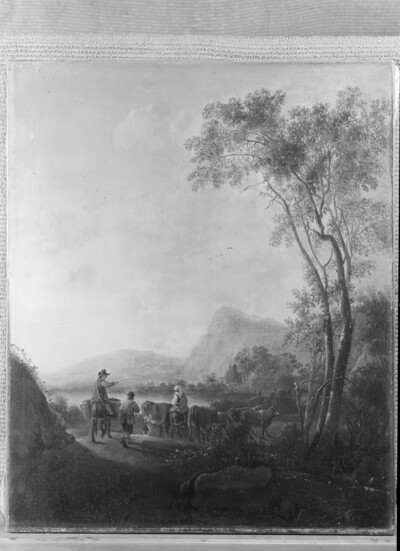 Landscape with cattle drive