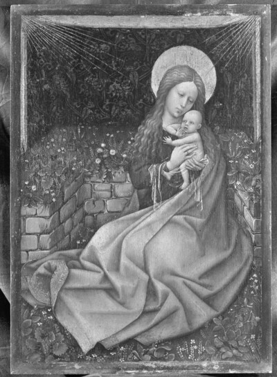 Madonna at the lawn bank