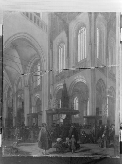 Interior view of the Nieuwekerk in Amsterdam
