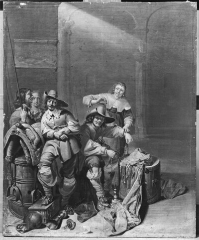 Interior with couple