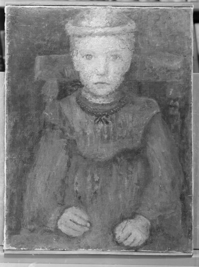 Girl with green chain