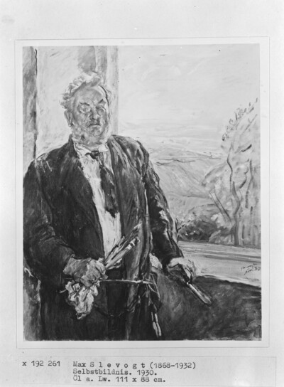 Self-portrait in the tower room of Neukastel