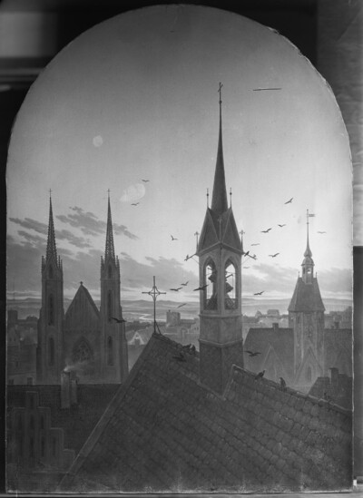 Early ringing (Old German city in early light)