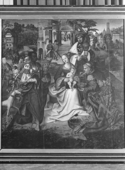 Altar work with scenes from Bernhard Vita