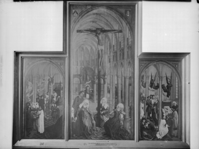 Altar depicting the seven sacraments