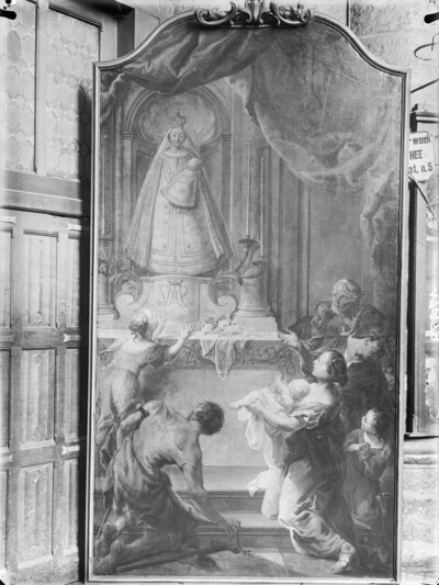 Darbringung eines Kindes vor der Madonna von Hal