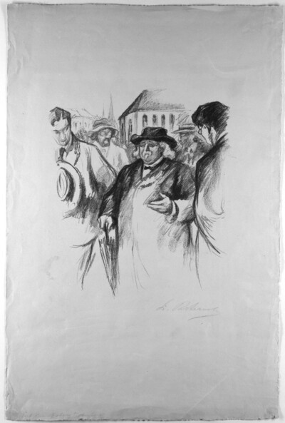 Professor Hermann Cohen with the young Pasternak in Marburg