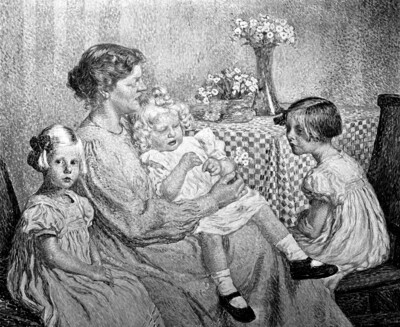 Woman van de Velde with Daughters