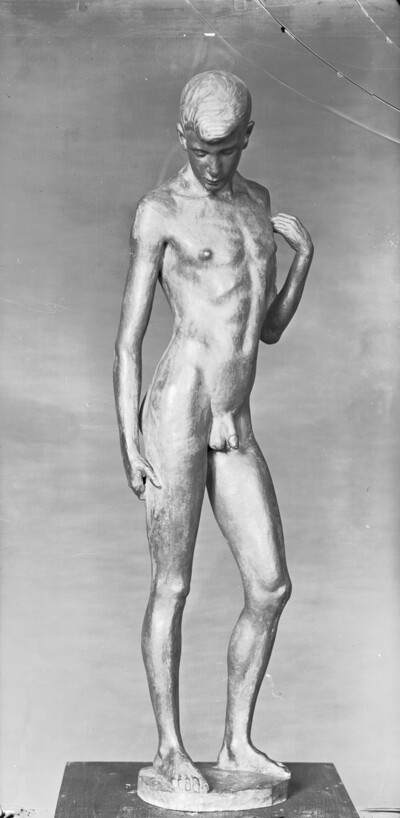 Standing young man