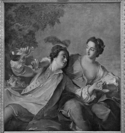 Drinking lovers or gallant scene