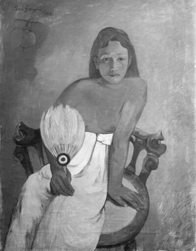 Girl with subjects: Portrait Tohotaua/Femme à l “éventail/Jeune fille à l” éventail