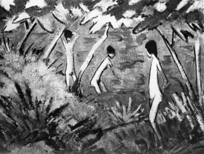 Bathing & Landscape with Yellow Files