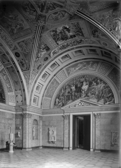 The frescoes of the glyptotheque in Munich