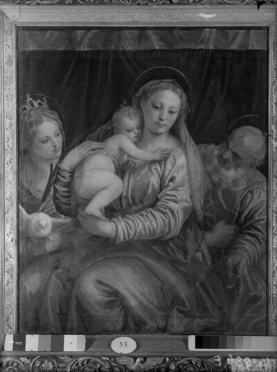 Madonna with child between two saints