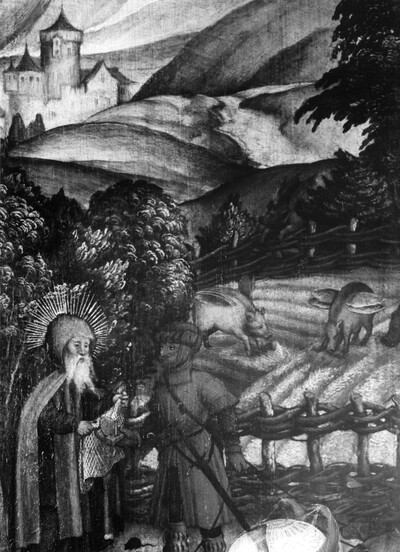 Plaque of the Altar of Antony - The Temptation of Saint Anthony