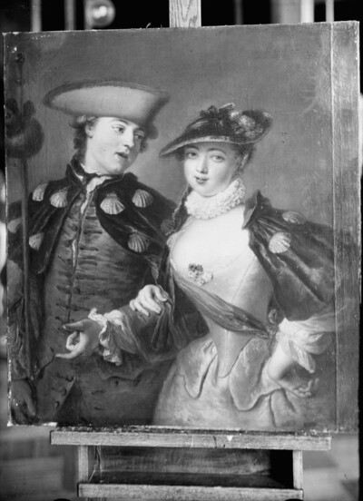 Adolf Friedrich Harper with his wife in Pilgertracht