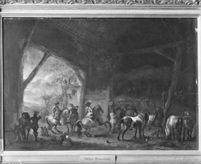 The big horse stable