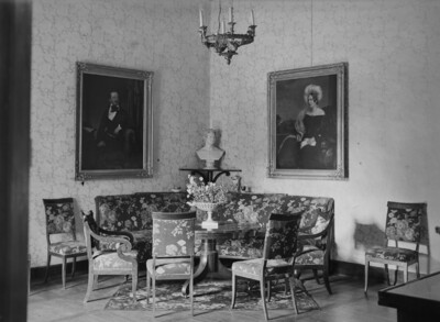 Room with two paintings