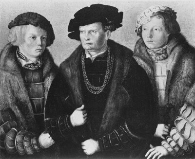 Philipp Graf zu Solms mit seinen beiden Söhnen Reinhard und Otto