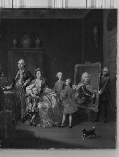 Landgrave Friedrich II and his family
