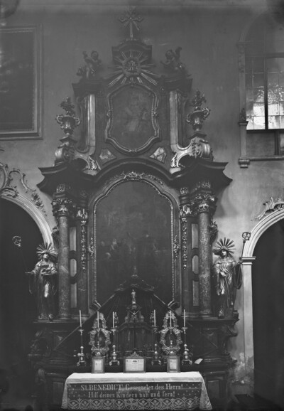 Benediktusaltar: Tod des heiligen Benedikt