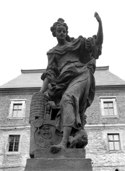 Sculpture, allegorical representation: “Die EmSk” (copy). Sculpture from the series “The Twelve Virtues.”