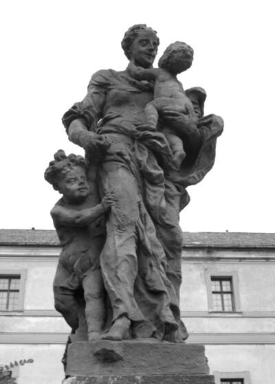 Sculpture, allegorical representation: “Die Liebe” (copy). Sculpture from the series “The Twelve Virtues.”