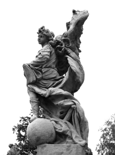 Sculpture, allegorical representation: “Die Religion” (copy). Sculpture from the series “The Twelve Virtues”