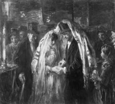 Jewish Wedding, Probably Wedding of Israëls' Daughter Mathilde with G. D. Cohen Tervaert (1903)