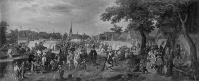 Prince Moritz and Friedrich Heinrich von Oranien on the horse market in Valkenburg