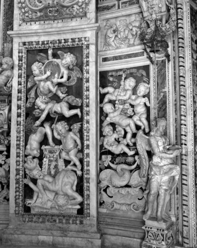 Destruction of false idols and playing erotes