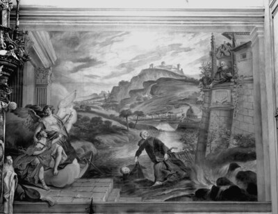 Maurus rescues Placidus from drowning