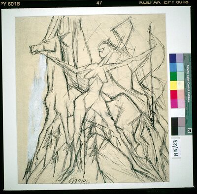 Horseman with flag