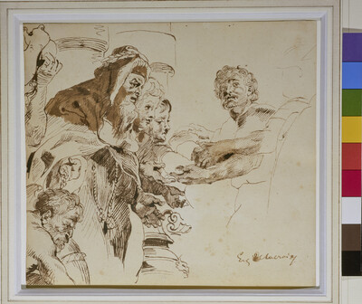Abraham and Melchisedek, after Rubens