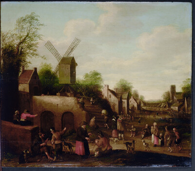 Invigorated Dutch village street