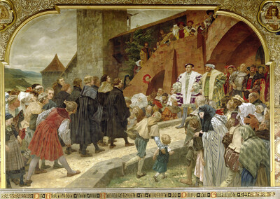The reformers move on to the discussion of religion, received by Philipp the Grandmothers, 1529