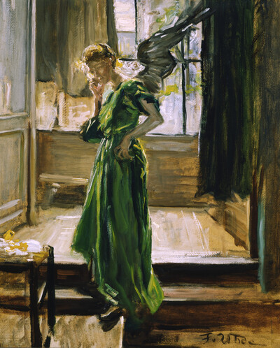 Model break (young girl smoking cigarettes)