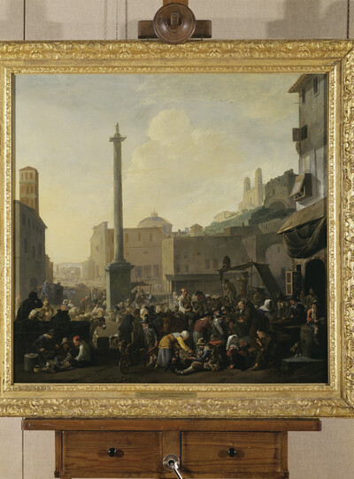 Roman market scene