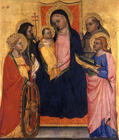 Throne Madonna with the Child and Four Saints, Folio 00011