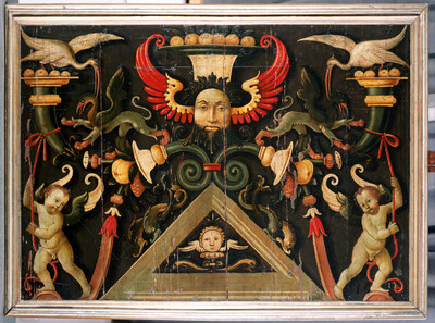 Counterpart: Grotesque (for Inv.-Nr. 119), filling of a cassette ceiling, folio 00118