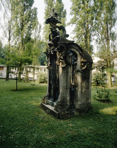 Burial monument to Mrs. Nathan