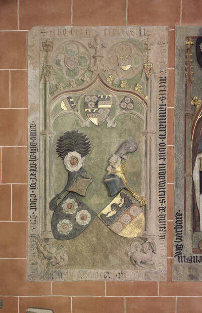 Headstone of Ludwig (d. 1383) and Hert (d. 1396) von Holzhausen