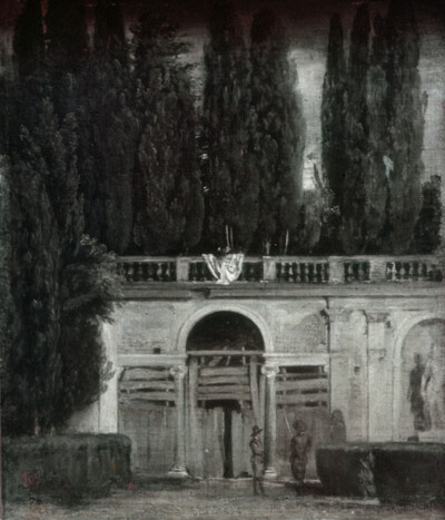 Terrace and Garden of the Medici villa in Rome