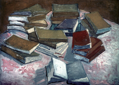 Still Life with Book Stacks