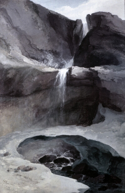 Waterfall in winter