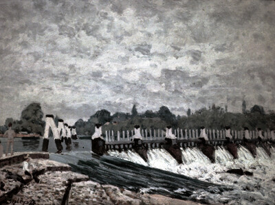 Molesey’s weir at Hampton Court